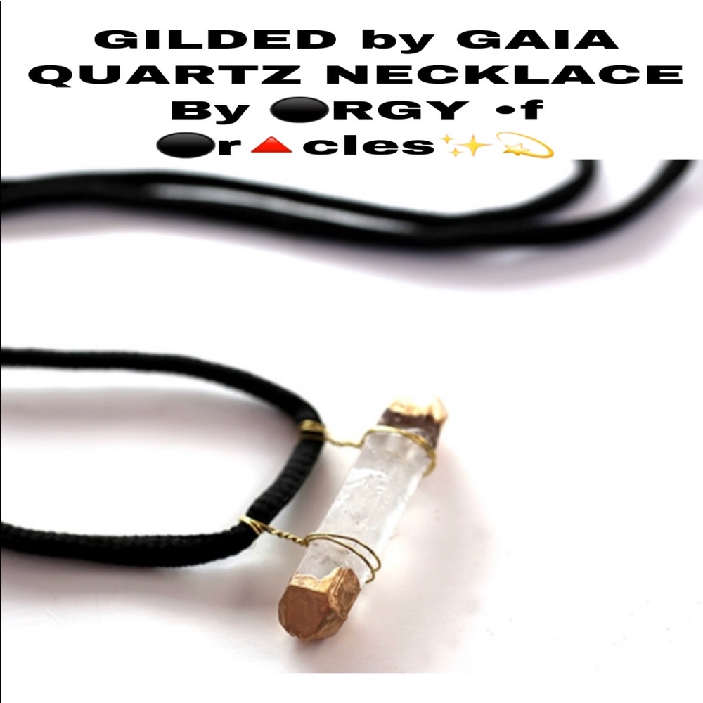 GILDED by GAIA QUARTZ NECKLACE
By #OofO est.1111